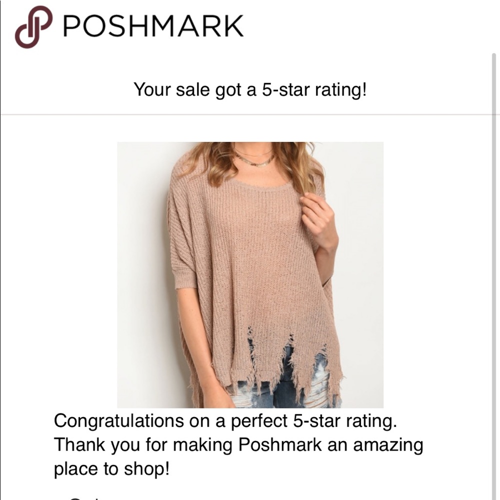 DISTRESSED TAUPE KNIT PULLOVER! - Picture 3 of 4